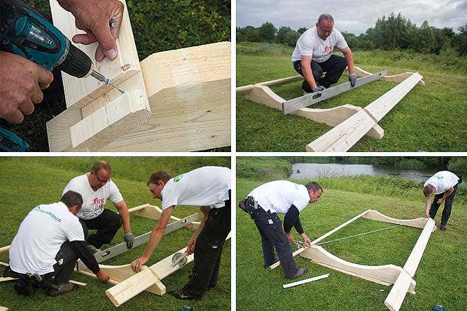 construction de sauna à tambour1b