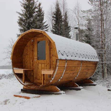 Photo du client: Sauna tonneau Max FinnTherm