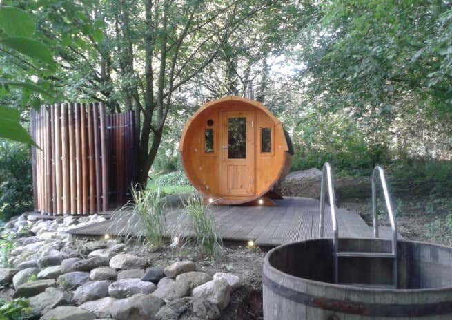 Photo du client: Sauna tonneau Max FinnTherm