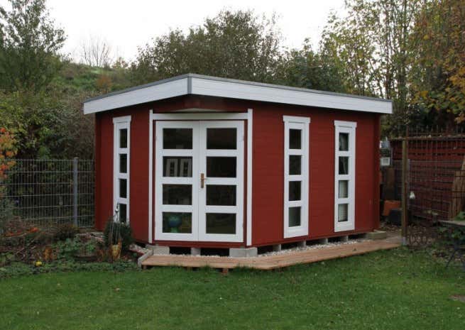 Photo du client: Abri de jardin pentagonal Lindau-40