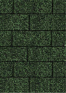 Bardeaux rectangulaires - vert foncé - Karibu