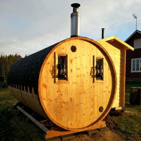 Photo du client: Sauna tonneau Max FinnTherm