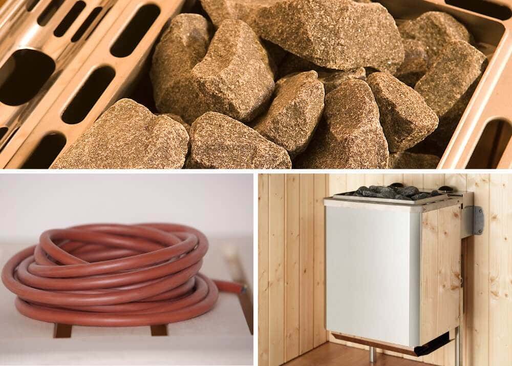Poêle de sauna compact FinnTherm 9,0 kW - jeu de poêles 10
