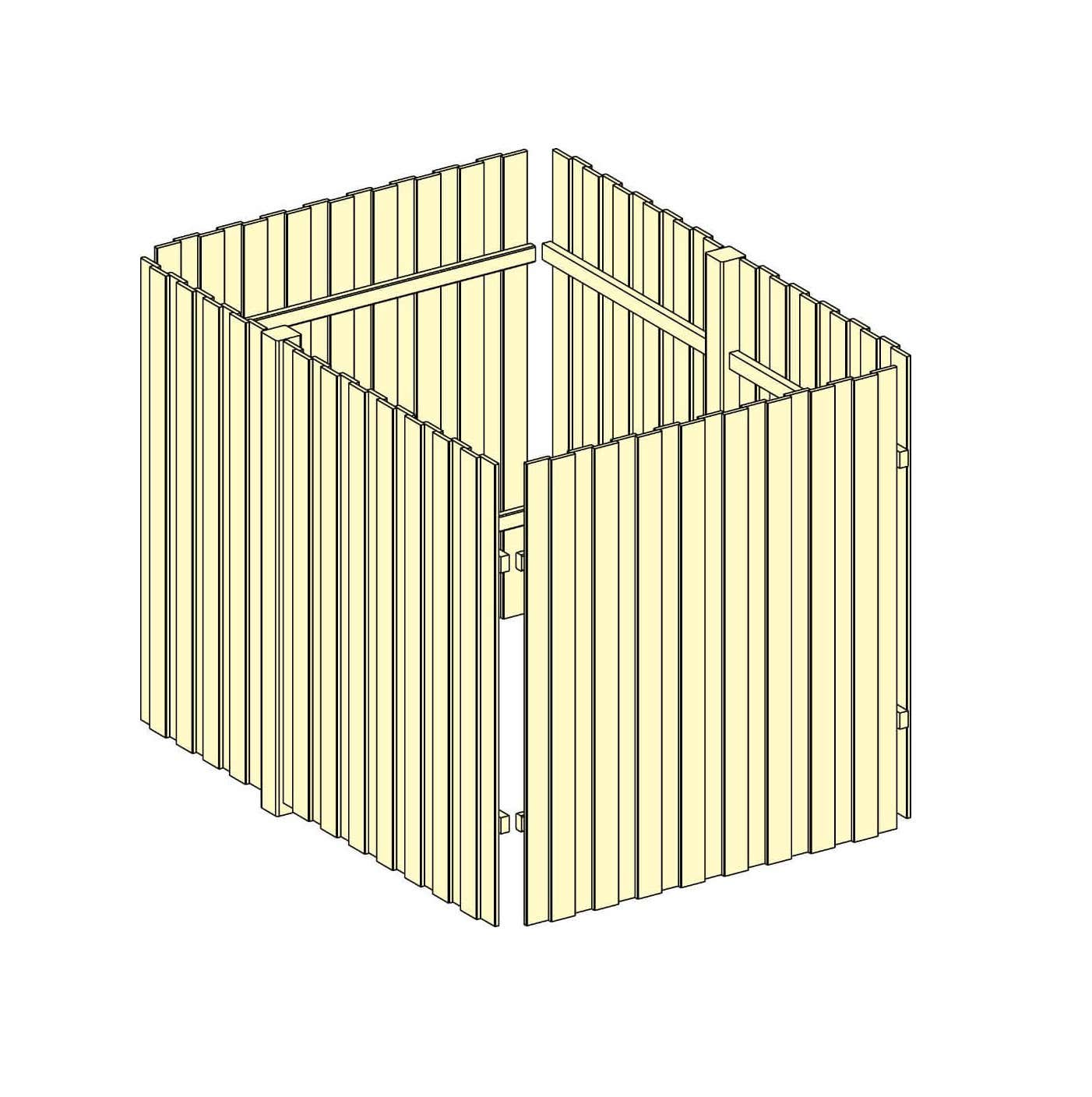 Opbergruimte voor Carport Tirol maat 2 - KVH