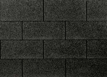 Bardeaux rectangulaires noirs de qualité supérieure 3m².