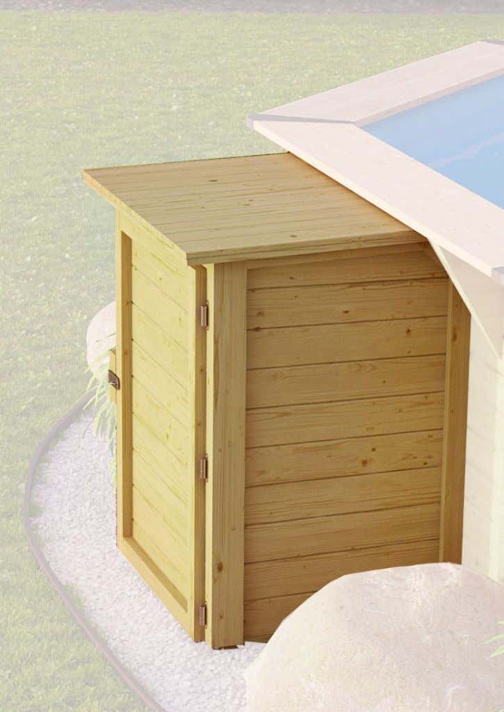 Boîte de rangement pour piscine Karibu