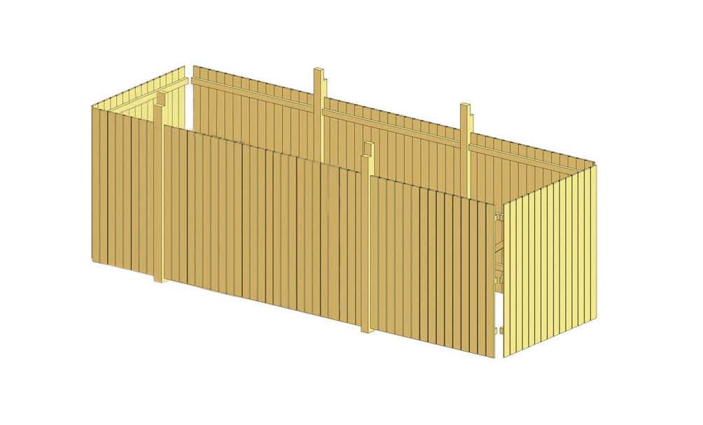 Opbergruimte voor Carport Salzburg maat 2