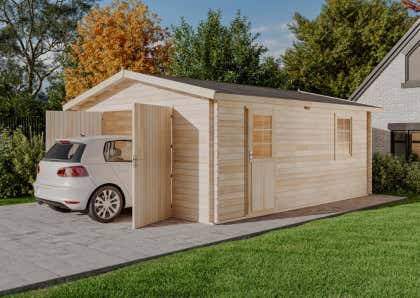 Garage en bois Alpholz modèle B-40 TE