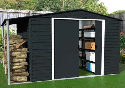 Duramax metalen gereedschapsschuur Alpine 3 x3m met verlenging