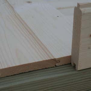 Plancher en bois pour abri de jardin Ella 13,1