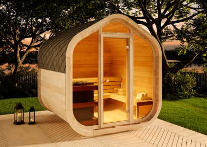 FinnTherm ScandiCube Wave Comfortissimo barrelsauna
