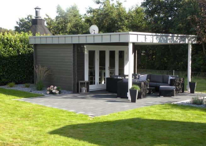 Photo du client: Abri de jardin Holstein-40 avec grande porte pliante