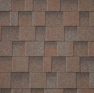 Premium Asymmetrische Dakspanen rood-cederhout 3m²