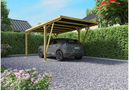 Carport individuel Alpholz Victor moderne