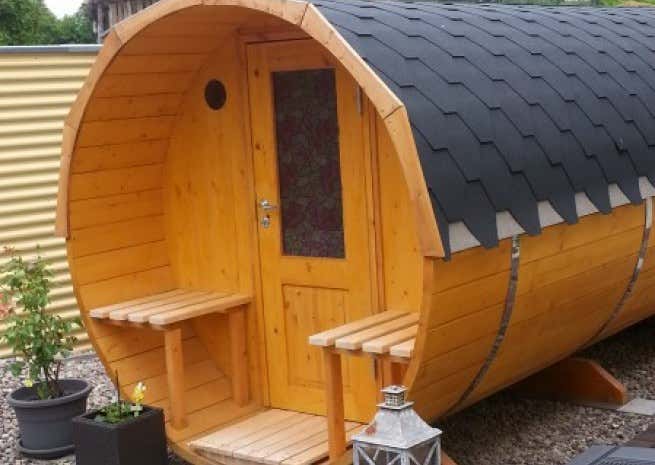 Photo du client: Sauna tonneau Max FinnTherm