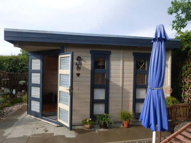 Photo du client: Abri de jardin pentagonal Lindau-40