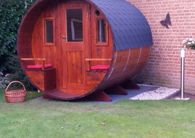 Photo du client: Sauna tonneau Max FinnTherm