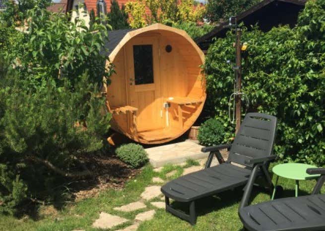 Photo du client: Sauna tonneau Max FinnTherm