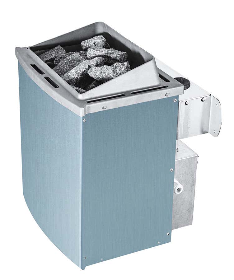 Poêle à sauna Karibu 9 KW avec unité de commande intégrée