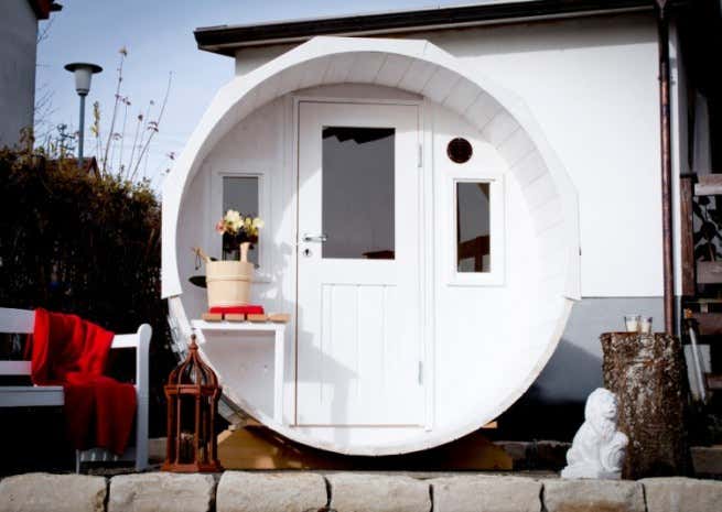 Photo du client: Sauna tonneau Max FinnTherm