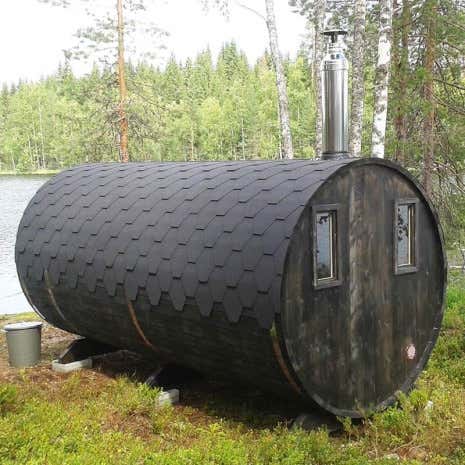 Photo du client: Sauna tonneau Max FinnTherm