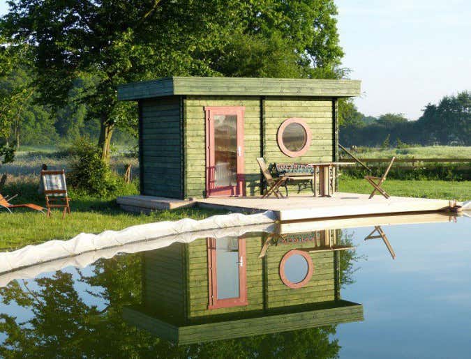 Saunahaus-Voir-Gartensauna-Lasur-brun