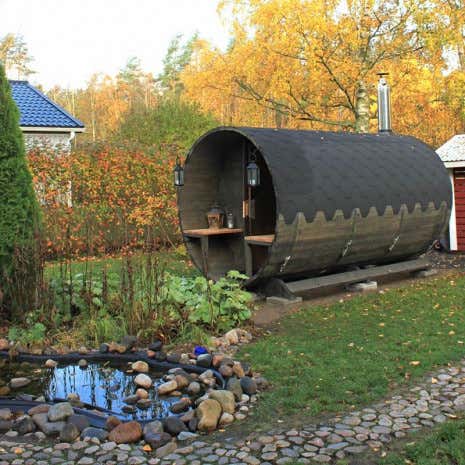 Photo du client: Sauna tonneau Max FinnTherm