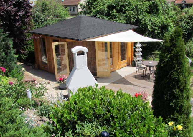 Photo du client: Abri de jardin pentagonal Maja ISO