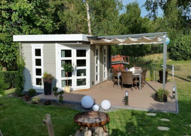 Photo du client: Abri de jardin pentagonal Lindau-40