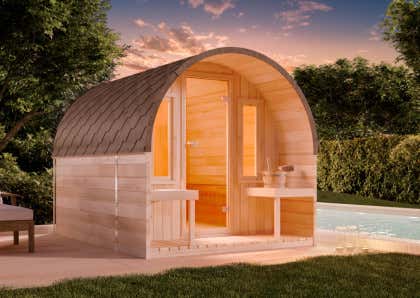 Sauna design FinnTherm ScandiPod Premium