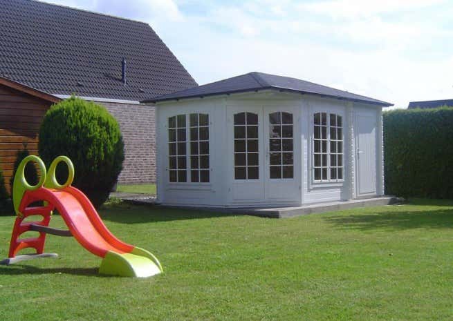Photo du client: Abri de jardin pentagonal Josephine-40 avec extension