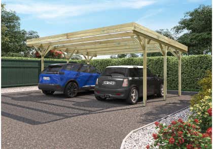 Alpholz Dubbele Carport Jean